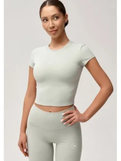 ROUGH RADICAL Koszulka techniczna ZOYA CLASSIC Zielony jasny Slim Fit