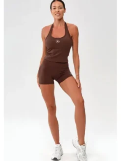 ROUGH RADICAL Koszulka techniczna ZOYA Brązowy Slim Fit