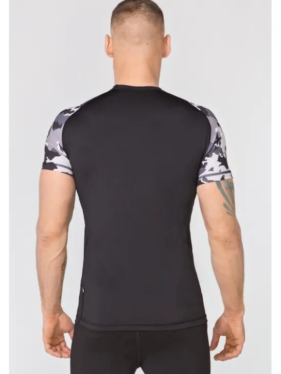 ROUGH RADICAL Koszulka techniczna FURIOUS ARMY Czarny Slim Fit