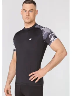 ROUGH RADICAL Koszulka techniczna FURIOUS ARMY Czarny Slim Fit