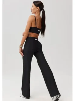 ROUGH RADICAL Legginsy AVEN LONG Czarny Slim Fit