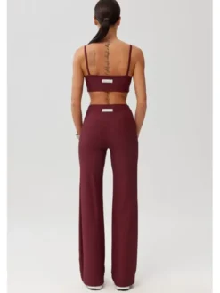 ROUGH RADICAL Legginsy AVEN LONG Bordowy Slim Fit