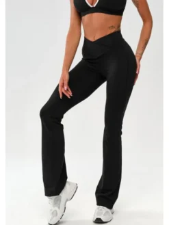 ROUGH RADICAL Legginsy MOCHA ACTIVE Czarny Slim Fit