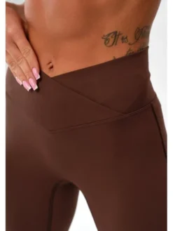 ROUGH RADICAL Legginsy MOCHA ACTIVE Brązowy Slim Fit