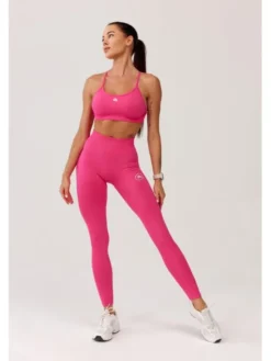ROUGH RADICAL Legginsy SEAMLESS GLOW LONG Różowy Slim Fit