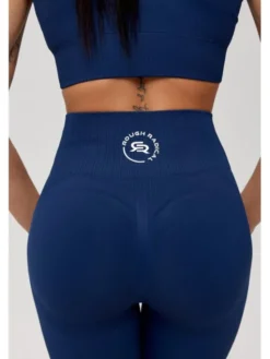 ROUGH RADICAL Legginsy SEAMLESS LINEA Granatowy Slim Fit
