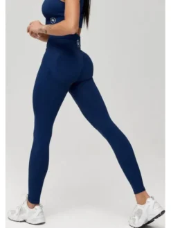ROUGH RADICAL Legginsy SEAMLESS LINEA Granatowy Slim Fit