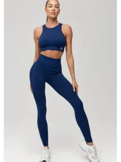 ROUGH RADICAL Legginsy SEAMLESS LINEA Granatowy Slim Fit