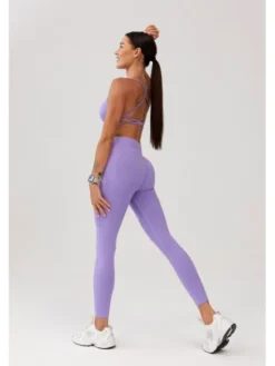 ROUGH RADICAL Legginsy SEAMLESS GLOW LONG Fioletowy Slim Fit