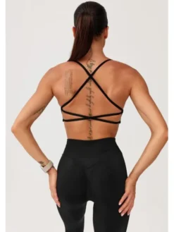 ROUGH RADICAL Legginsy SEAMLESS GLOW LONG Czarny Slim Fit