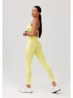 ROUGH RADICAL Legginsy SEAMLESS GLOW LONG Żółty Slim Fit