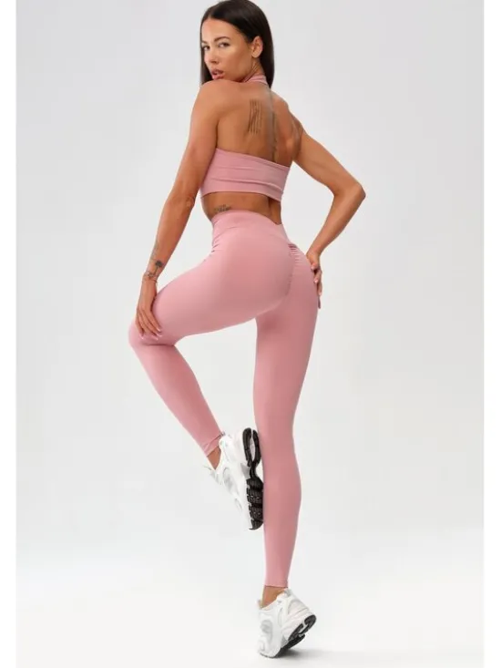 ROUGH RADICAL Legginsy ZOYA PUSH-UP Różowy Slim Fit