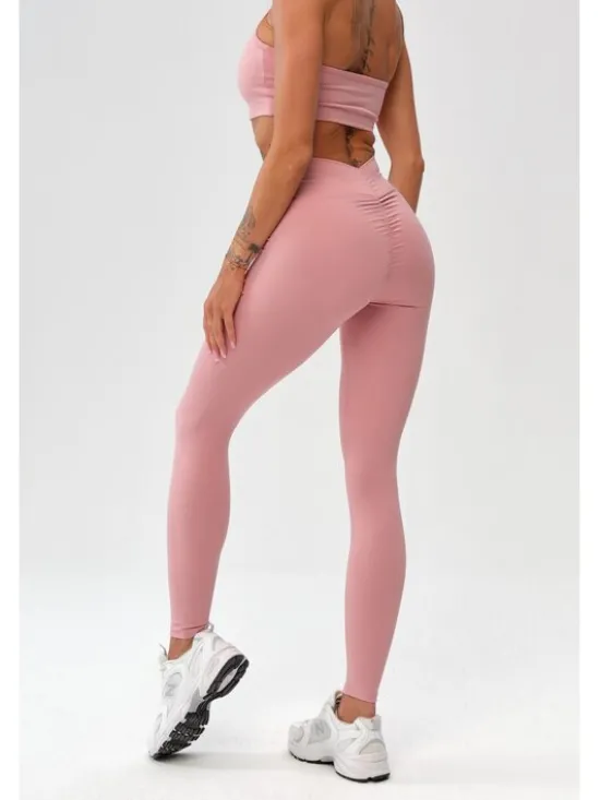 ROUGH RADICAL Legginsy ZOYA PUSH-UP Różowy Slim Fit