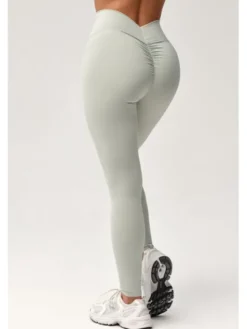 ROUGH RADICAL Legginsy ZOYA PUSH-UP Zielony jasny Slim Fit