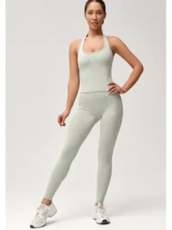 ROUGH RADICAL Legginsy ZOYA PUSH-UP Zielony jasny Slim Fit