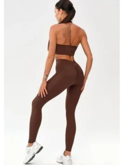ROUGH RADICAL Legginsy ZOYA PUSH-UP Brązowy Slim Fit