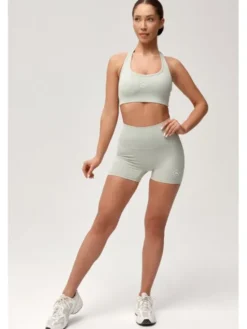 ROUGH RADICAL Szorty sportowe ZOYA PUSH-UP SHORTS Zielony jasny Slim Fit