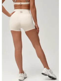 ROUGH RADICAL Szorty sportowe MOCHA ACTIVE SHORTS Kremowy Slim Fit