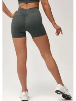 ROUGH RADICAL Szorty sportowe ZOYA PUSH-UP SHORTS Zielony ciemny Slim Fit