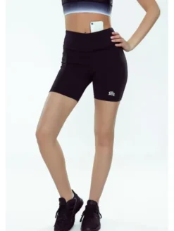 ROUGH RADICAL Szorty sportowe BETA SHORTS Czarny Slim Fit