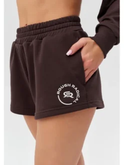ROUGH RADICAL Szorty sportowe COTTON ACTIVE SHORTS WOMEN Brązowy Regular Fit