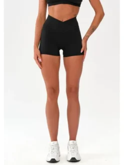 ROUGH RADICAL Szorty sportowe MOCHA ACTIVE SHORTS Czarny Slim Fit