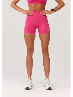 ROUGH RADICAL Szorty sportowe SEAMLESS GLOW SHORTS Różowy Slim Fit
