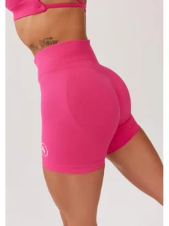 ROUGH RADICAL Szorty sportowe SEAMLESS GLOW SHORTS Różowy Slim Fit