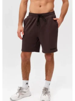 ROUGH RADICAL Szorty sportowe COTTON ACTIVE SHORTS MEN Brązowy Regular Fit