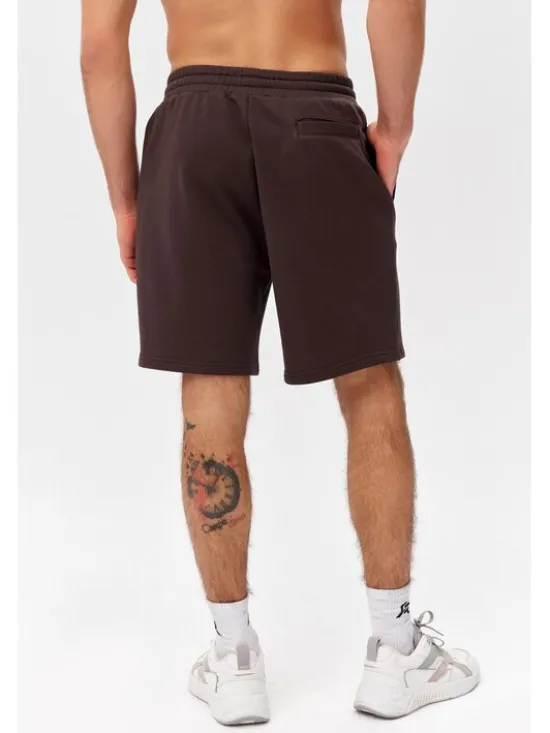 ROUGH RADICAL Szorty sportowe COTTON ACTIVE SHORTS MEN Brązowy Regular Fit