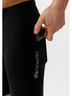ROUGH RADICAL Szorty sportowe FLY TECH SHORTS Czarny Slim Fit