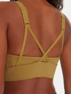 Roxy Biustonosz sportowy Heart Into It Attitude ERJKT04326 Beżowy