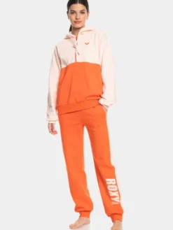 Roxy Bluza Ess Nrj Cbk Hoo Otlr ERJFT04673 Pomarańczowy Regular Fit