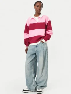 Roxy Bluza Lineup ERJFT05113 Różowy Oversize