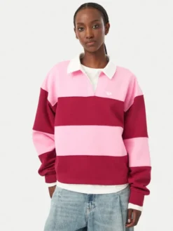 Roxy Bluza Lineup ERJFT05113 Różowy Oversize