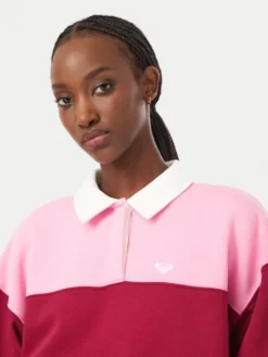 Roxy Bluza Lineup ERJFT05113 Różowy Oversize