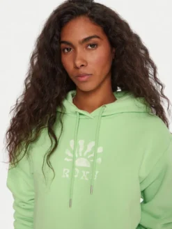 Roxy Bluza Surf Stoked ERJFT05021 Zielony Regular Fit
