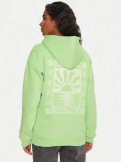 Roxy Bluza Surf Stoked ERJFT05021 Zielony Regular Fit