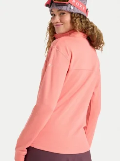 Roxy Bluza techniczna Vertere Full Zip ERJFT04974 Pomarańczowy Regular Fit