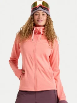 Roxy Bluza techniczna Vertere Full Zip ERJFT04974 Pomarańczowy Regular Fit
