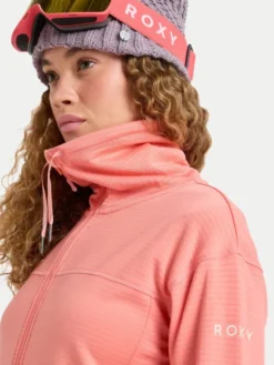 Roxy Bluza techniczna Vertere Full Zip ERJFT04974 Pomarańczowy Regular Fit
