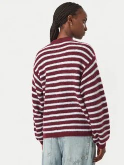 Roxy Kardigan Deep As The Ocean EBJSW00157 Bordowy Regular Fit