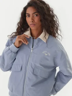 Roxy Kurtka przejściowa ERJJK03672 Niebieski Regular Fit