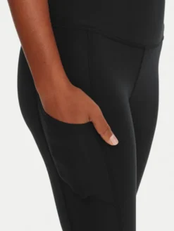 Roxy Legginsy Heart Into It Ankle ERJNP03690 Czarny Slim Fit