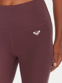 Roxy Legginsy Heart Into It Ankle ERJNP03690 Fioletowy Slim Fit