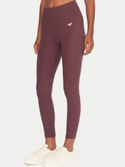Roxy Legginsy Heart Into It Ankle ERJNP03690 Fioletowy Slim Fit