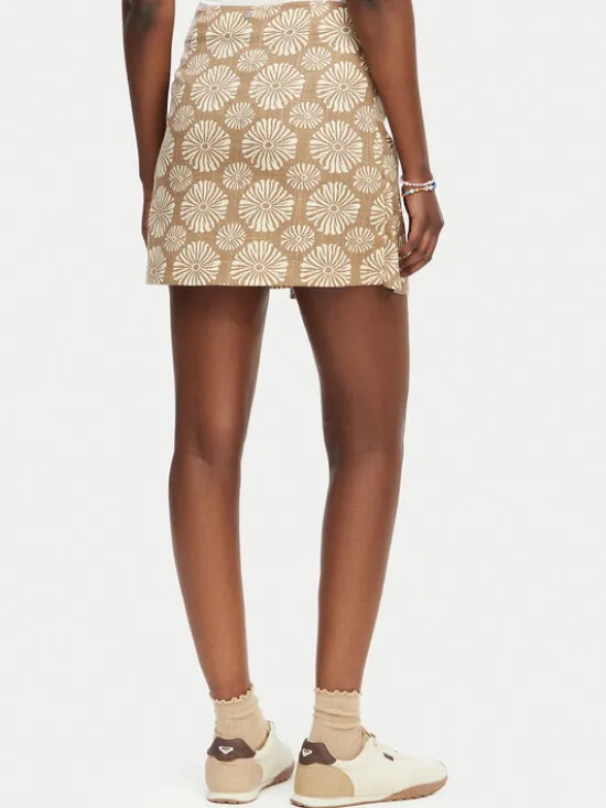Roxy Spódnica mini Summer Cocktail ERJWK03176 Beżowy Regular Fit
