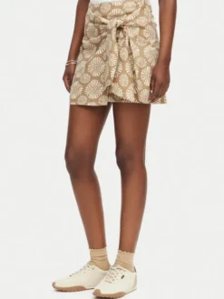 Roxy Spódnica mini Summer Cocktail ERJWK03176 Beżowy Regular Fit