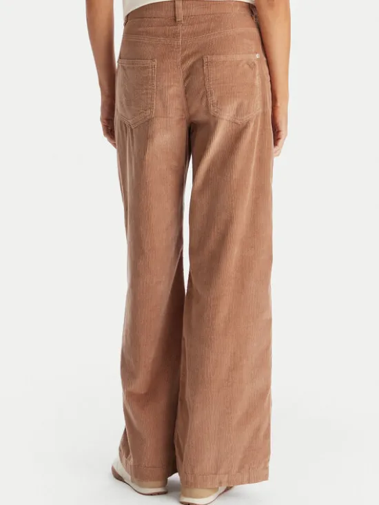Roxy Spodnie materiałowe ERJNP03678 Brązowy Regular Fit