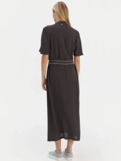 Roxy Sukienka koszulowa Island Escape Solid ERJWD03884 Szary Regular Fit